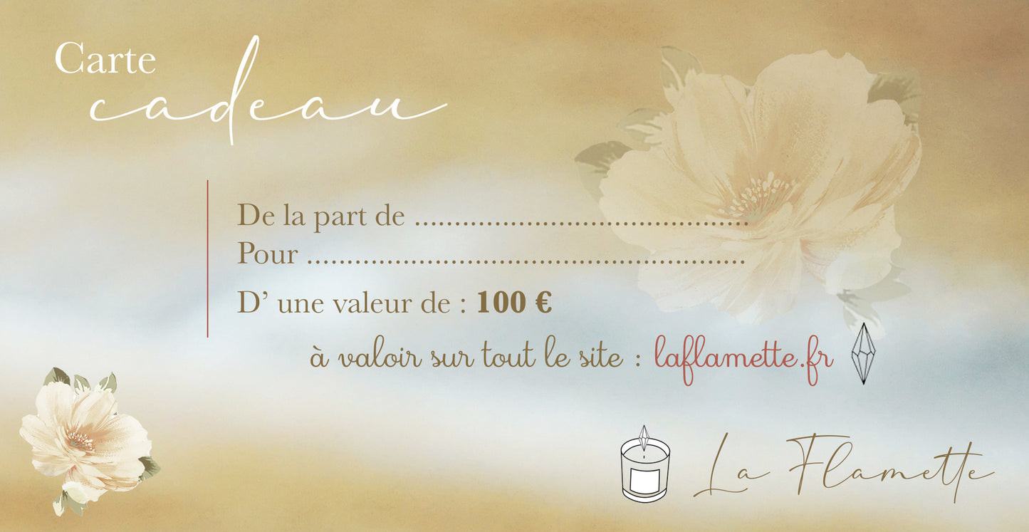 Carte cadeaux La Flamette